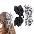 Hadutrek Bow Claw Hair Clips 2PCS Big Hair Bows for Women Butterfly Styling Large Hair Clips for Thin Thick Curly Hair for Girls Hair Accessories for Teens Gifts for Valentine's Day