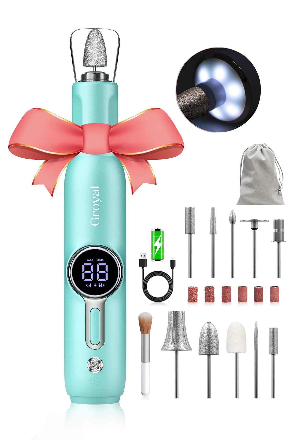 Professional Electric Nail Drill Kit 45000RPM Cordless Nail File
