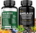 DLNIA Sea Moss & Shilajit Bundle – 270 Capsules | 90-Day Supply | Irish Sea Moss, 75% Fulvic Acid Himalayan Shilajit, Black Seed Oil, KSM-66® Ashwagandha, Tongkat Ali, & Multi-Mineral Daily Wellness