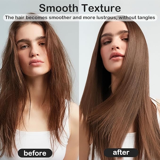 FlowFish Hair Treatment Oil, Clear Hair Oil Spray Improve Dry and Frizzy Hair, Curly Hair, Detangling, Styling and Moisturizing - for Women & Men Daily Care