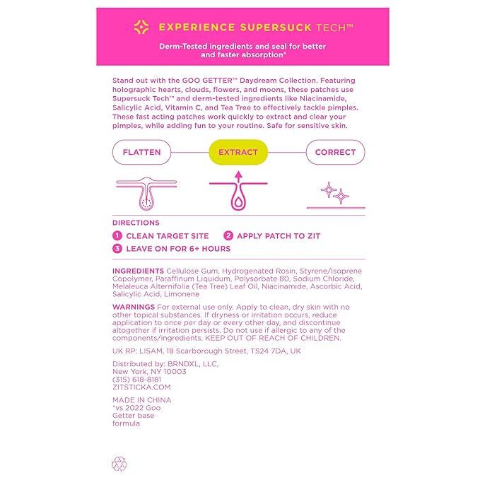 ZitSticka DreamHolo Pimple Patches for Face and Body - Trendy & Stylish Hydrocolloid Acne Patches for Zits & Blemishes - Fast-Acting & Effective - 72 Count