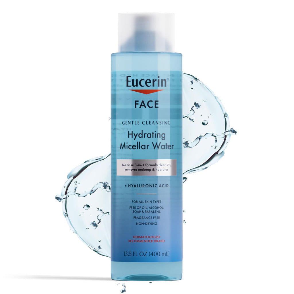 Eucerin Face Gentle Cleansing Hydrating Micellar Water, 13.5 FL OZ