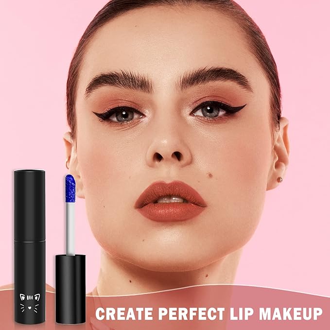 QIUFSSE Peel Off Lip Stain Lip Tint Matte Liquid Lipstick - 02