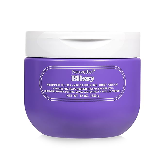 NATURE WELL Blissy Ultra-Moisturizing Scented Whipped Body Cream, 12 Oz