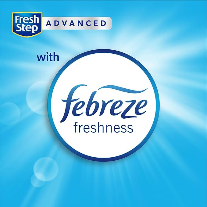 Fresh Step Advanced Extreme Clump Multi Cat Clumping Litter with Febreze Freshness, Mountain Spring Scent, Ammonia Block Technology, Low Dust, Low Tracking, 18.5 lb. Box, Pack of 2