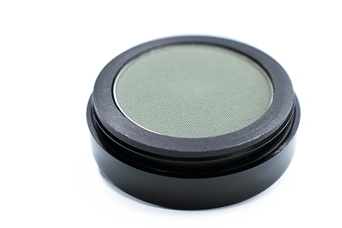 Pure Ziva Khaki Grey Dark Green Sage Thyme Forest Fern Matte Opaque Pressed Powder Single Vegan Eyeshadow; Talc, Paraben & Cruelty Free