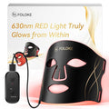 LED Light Therapy Mask Skin Care Mask, LED Red 630±5nm & NIR 830nm Home Use