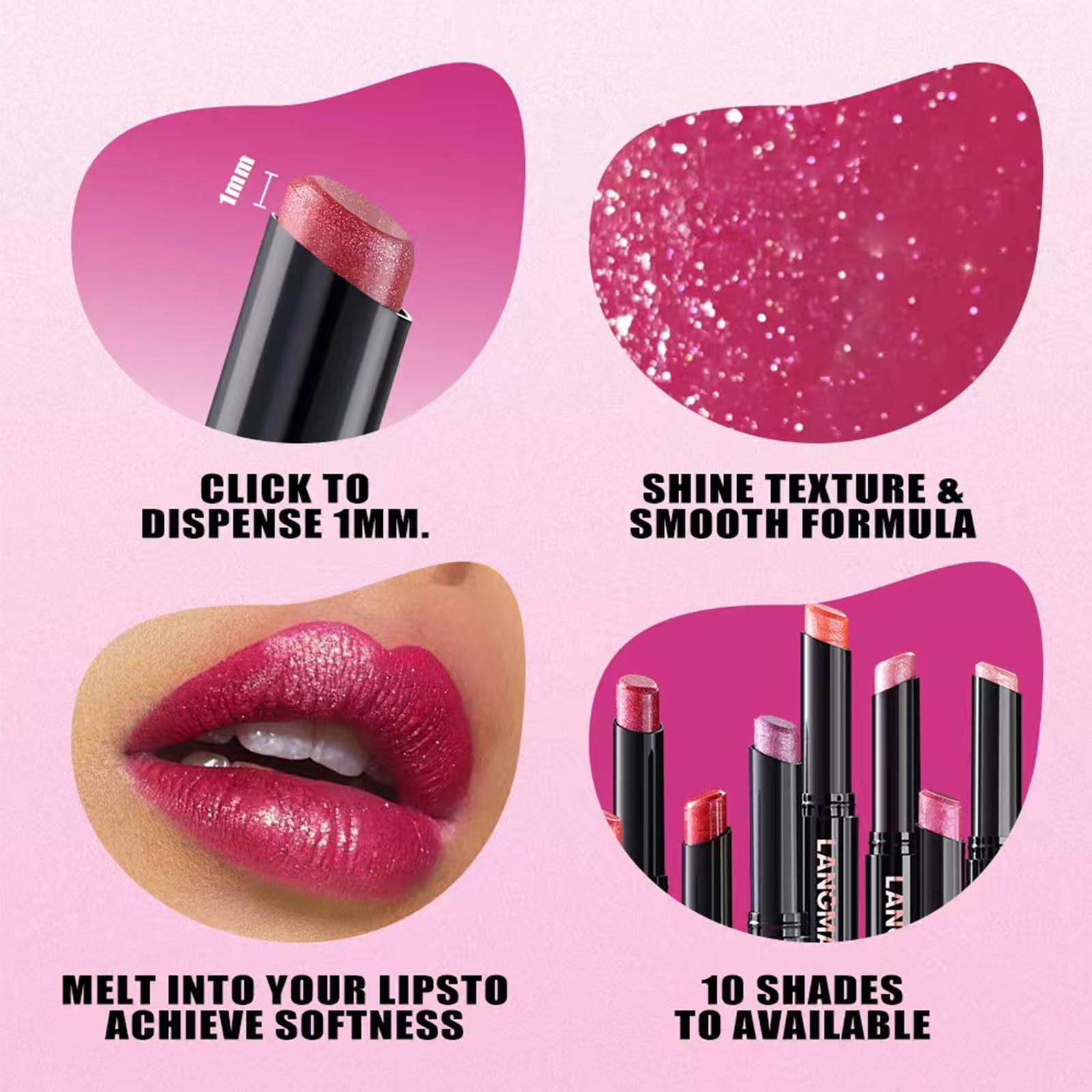 Nude Brown Lipstick For Women Matte Nude Glitter Shimmer Metallic Highly Pigmented Moisturizing Lip stick Hypoallergenic Waterproof Long Lasting Lipsticks Quick Makeup Lightweight Portable 10 #