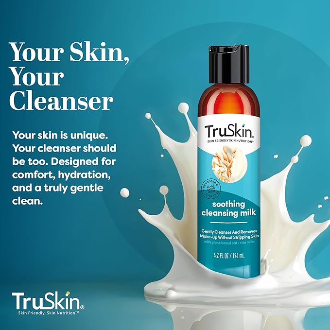 TruSkin Soothing Cleansing Milk with Rice & Oat Milk, 5 fl oz