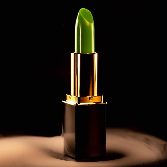 L'Paige pH Color-Changing Green Lipstick | Green to Bold Pink-Fuchsia Transformation | Aloe Vera Moisturizing Formula | Long-Lasting Lip Stain-Like Color | Shade LGR