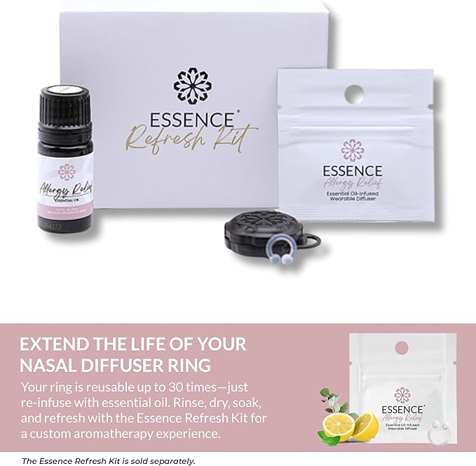 Essence Wearable Aromatherapy Nasal Diffuser – Allergy Relief Essential Oil