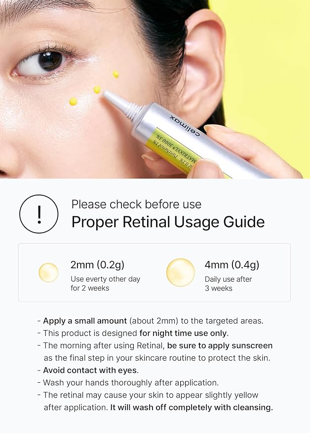 celimax The Vita A Retinal Shot Tightening Booster (Duo Set 15mlx2) | 0.1% Retinal, 3% Matryxyl, High-Strength Retinoid for Anti-Aging, Pore Minimizer, Wrinkles & Fine Lines, Firmer Skin, Gift Set