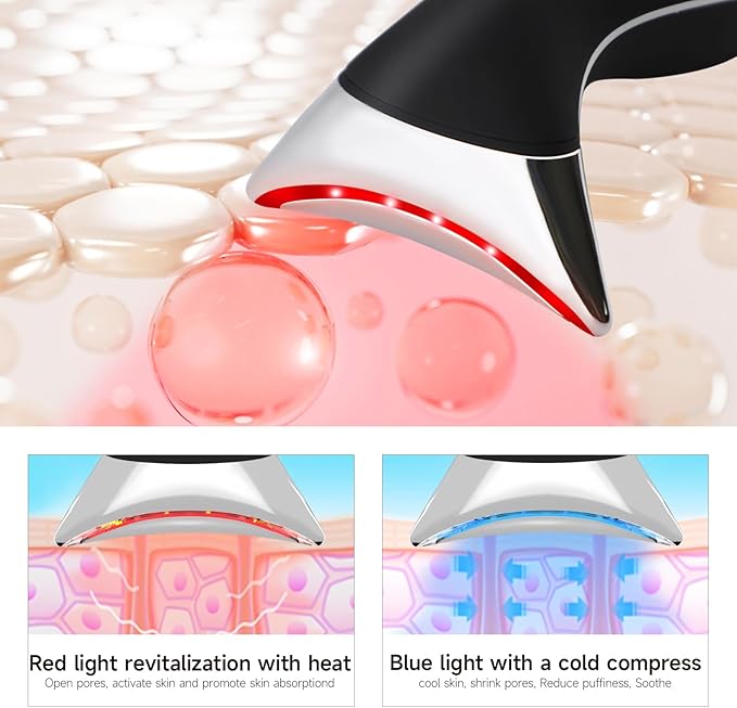 Facial Massager, Red Light Face Neck Device with Tightening & Rejuvenation