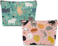 XFN Cat Lover Gifts 2 PCs Makeup Bag, Cat Themed Gifts for Cats Owner Women Girls Daughter Best Friend Sisters Friendship Graduation Birthday, Cats Cosmetic Bag Travel Pouch