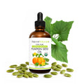 Organic Pumpkin Seed Oil (LARGE 4-OZ Bottle) USDA Certified Organic, 100% Pure, Cold Pressed. Boost Hair Growth for Eyelashes, Eyebrows & Hair. Overactive Bladder Control for Men & Women. Moisturizer