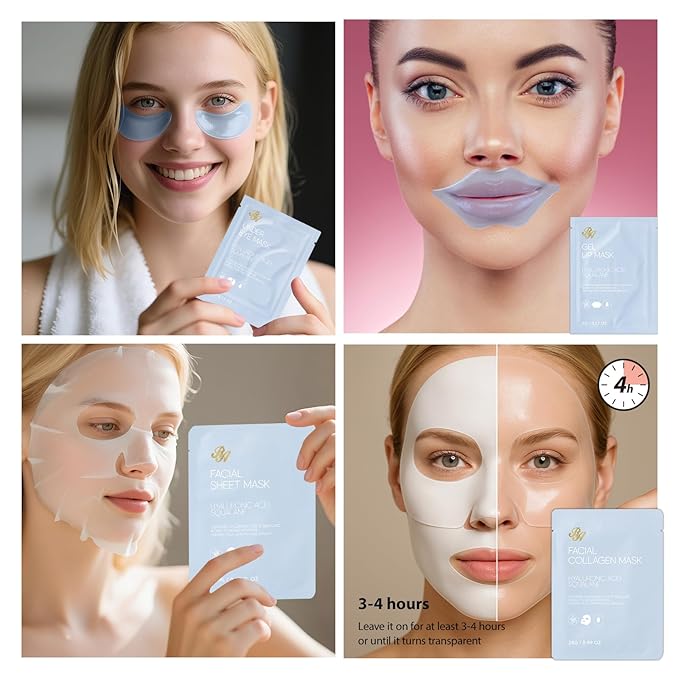 55 Pcs Mothers Day Gift for Mom, Face Sheet Masks Gift Basket Set for Women, Hydrating Skin Care for Her, Home Spa Basket Gift Set, Face Serum, Christmas, Birthday, Anniversary