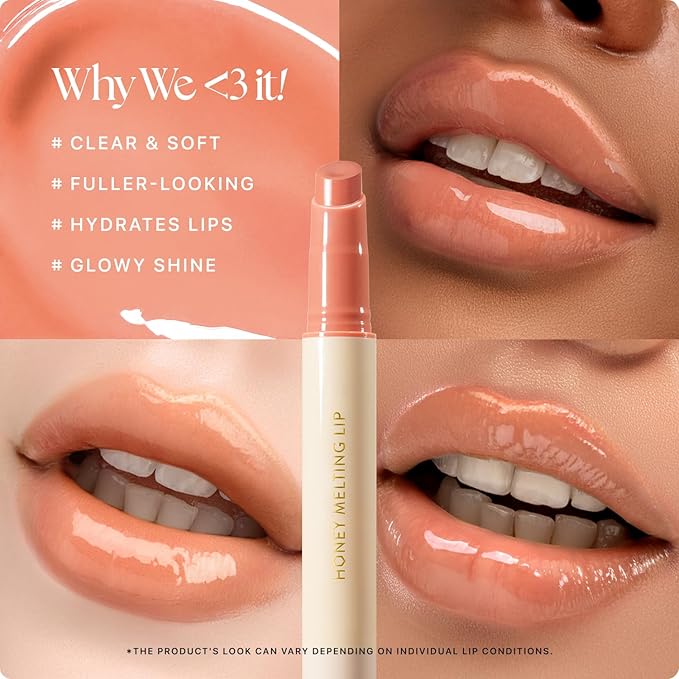 Nature Republic HONEY MELTING LIP (01 APRICOT) | SOFT LIP STICK, Hydrating Gloss, Moisturizing balms, Sheer tint, Shine & Nude, Glowy Finish, korean make up