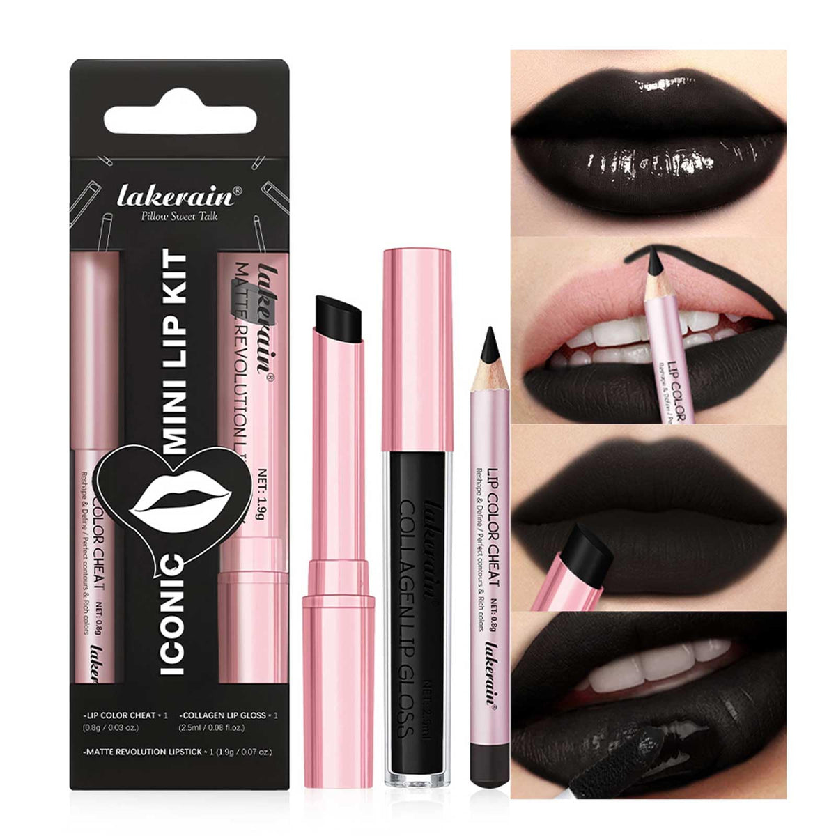 12Pcs Matte Liquid Lipstick and Lip Liner Set, Lip Makeup Combo (Set B)