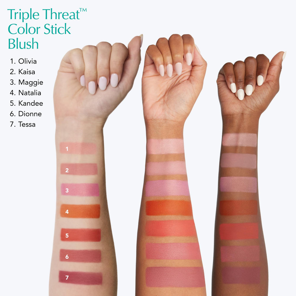 Thrive Causemetics Cream Blush Triple Threat Color Stick, True Red Matte