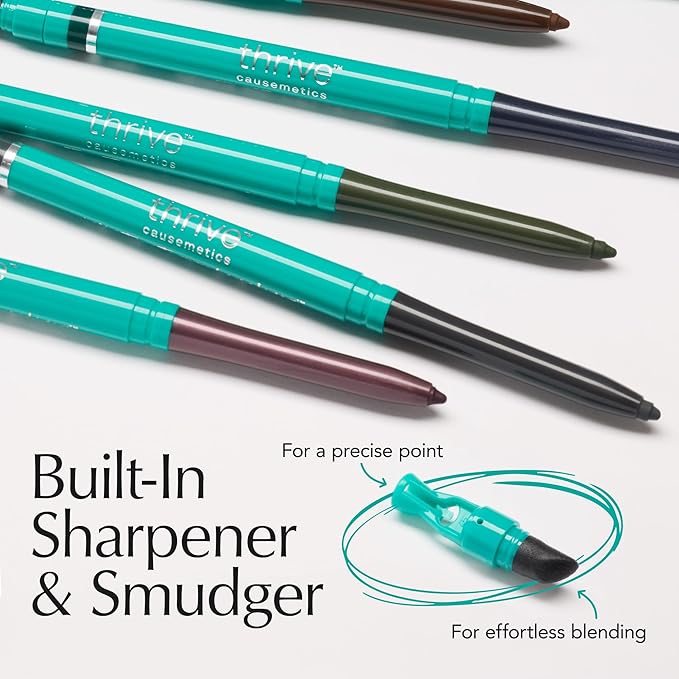 Thrive Causemetics Infinity Waterproof Eyeliner Pencil, Black Matte Shade