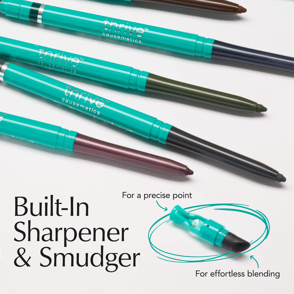 Thrive Causemetics Infinity Waterproof Eyeliner Pencil, Brown Matte Shade