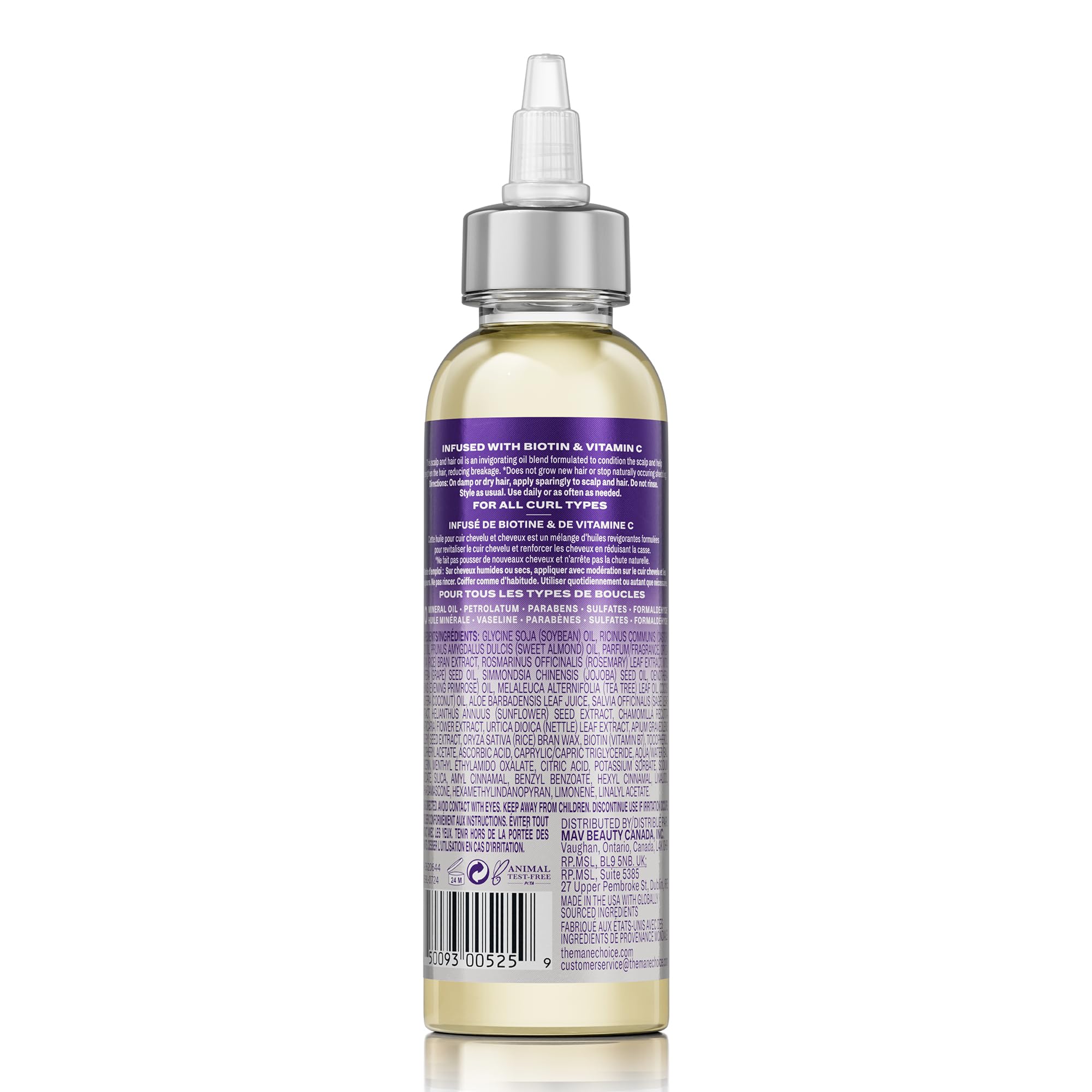 The Mane Choice Alpha Multi-Vitamin Scalp Nourishing Hair Growth Oil, Helps Stimulate, Revitalize & Soothe, Scalp Oil with Biotin, & Vitamin C, 4 oz, Pack of 2