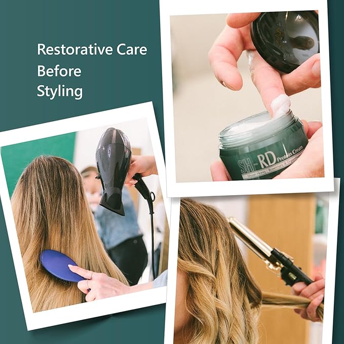 SH-RD Protein Cream for Dry Damaged Hair | Leave-In Protein Hair Treatment | Conditioning Haircare Product for All Hair Types - 1.69oz/50ml