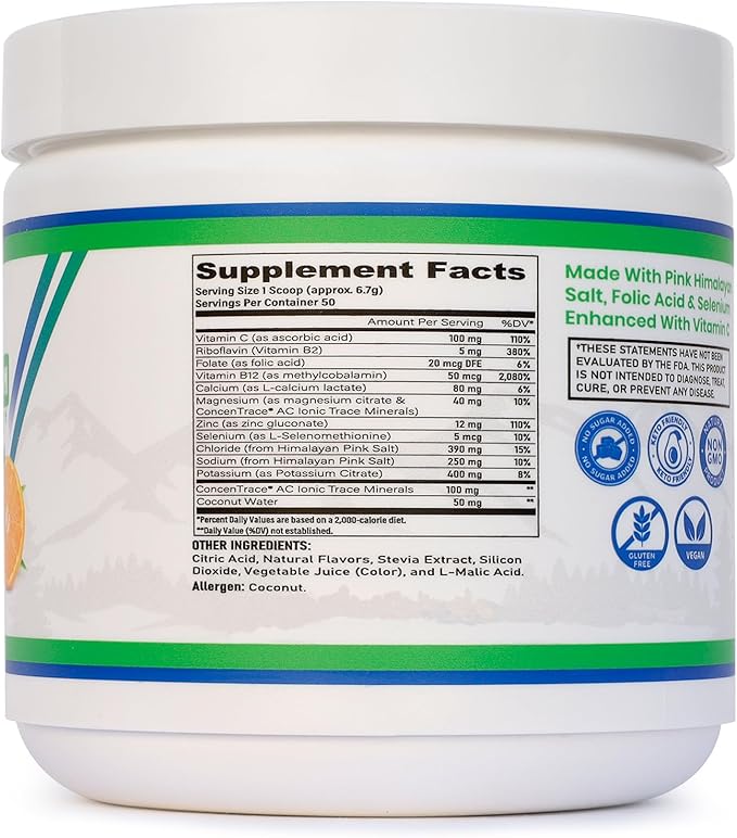 Strolyte Ez Keto Electrolytes Powder - Sugar Free Daily Hydration Powder Boost Energy & Muscle Recovery - Refreshing Tangerine Electrolyte Powder with All Essential Electrolytes & Trace Minerals