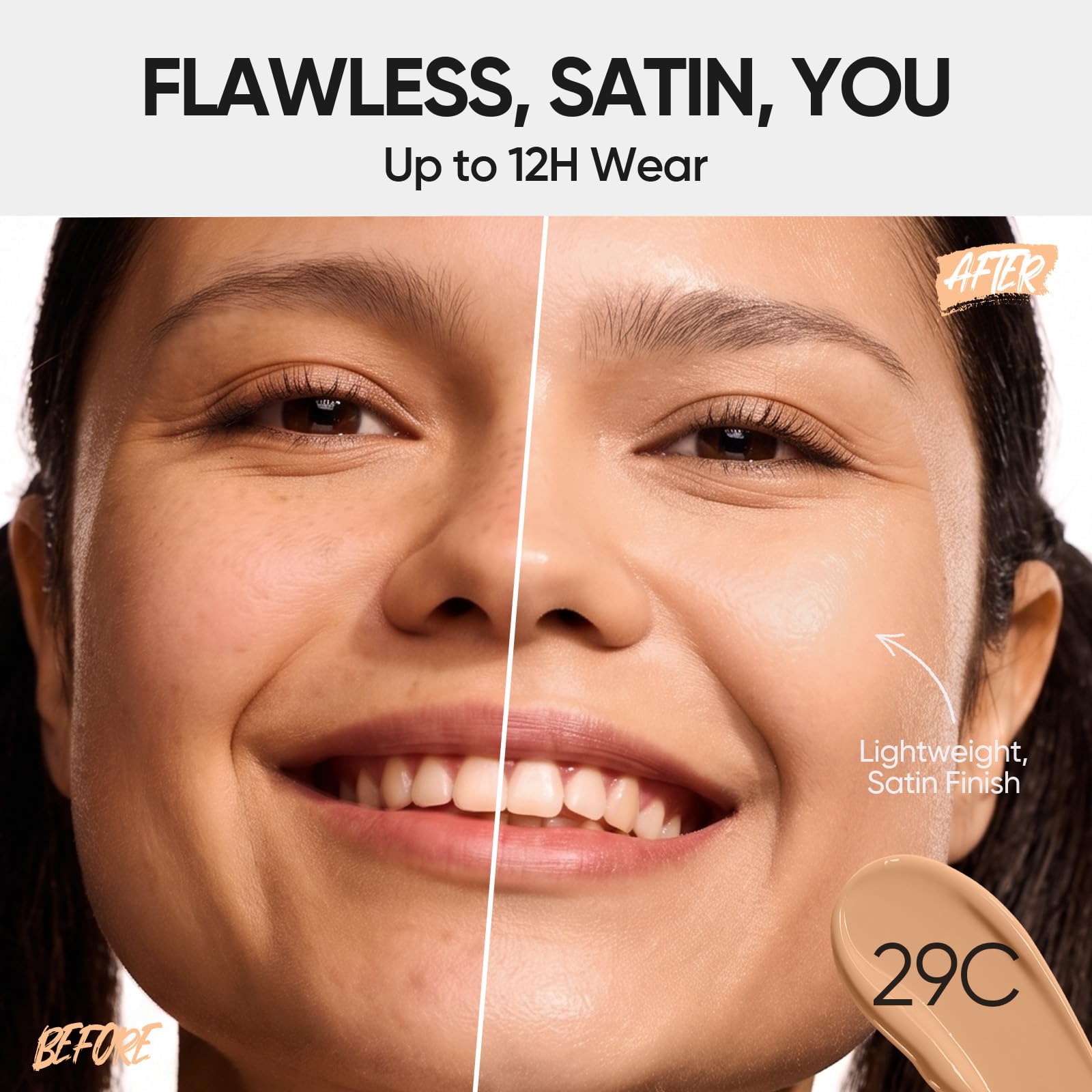 SKINTIFIC Full Coverage Cushion Foundation #29C Taupe Beige