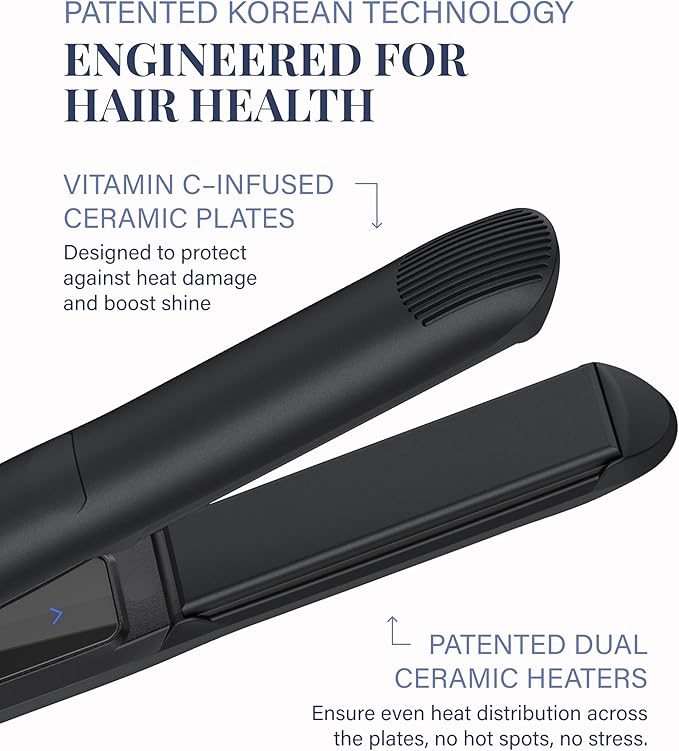 GLAMPALM GlamMuse 1" All-Ceramic Flat Iron | Korea's No.1 Hair Straightener