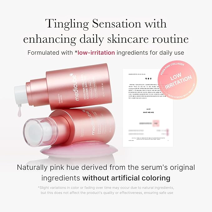 medicube Exosome Shot PDRN Pink Collagen 7,500 PPM Spicule Facial Serum