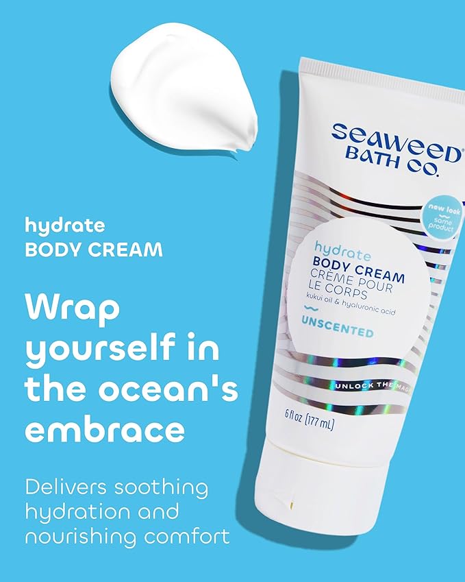 Seaweed Bath Co. Hydrate Body Cream, Unscented (6 oz)