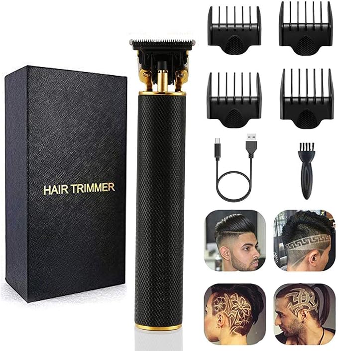 DEYOT Unisex Hair Trimmer Kit - Cordless, Rechargeable, Waterproof, with Guide Combs for Men