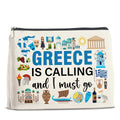UPNEGE Greece Travel Gifts Makeup Bag Souvenir for Women Friends Traveler