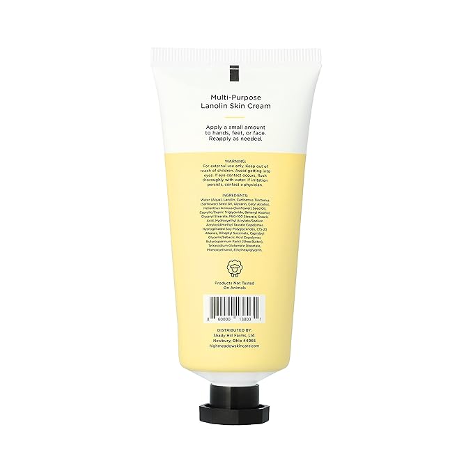 High Meadow Lanolin Skin Cream, 2.0 Oz Unscented