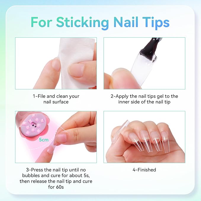 Makartt Gooseneck UV Nail Lamp Flash Cure UV Light for Gel Nails Polish