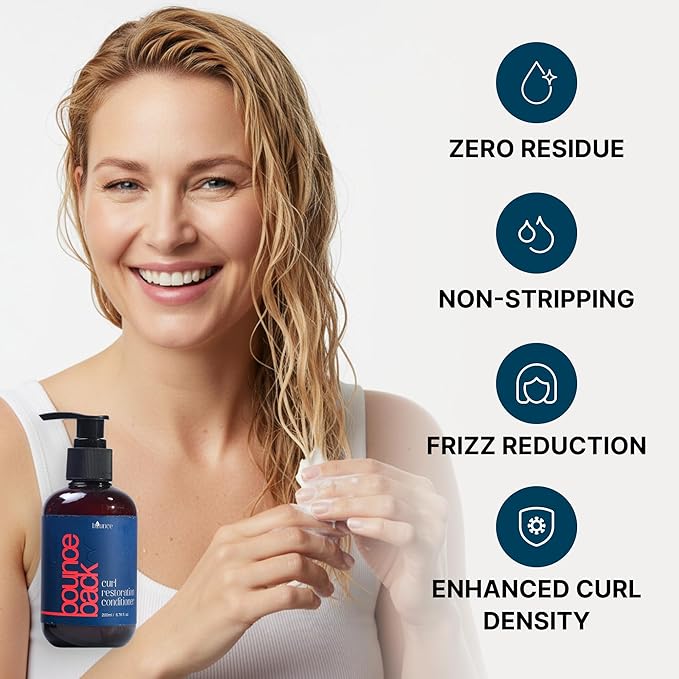 Bounce Style Curl Restoration Conditioner | Deep Cleansing Hydrating Curl Treatment for Curly Hair Women