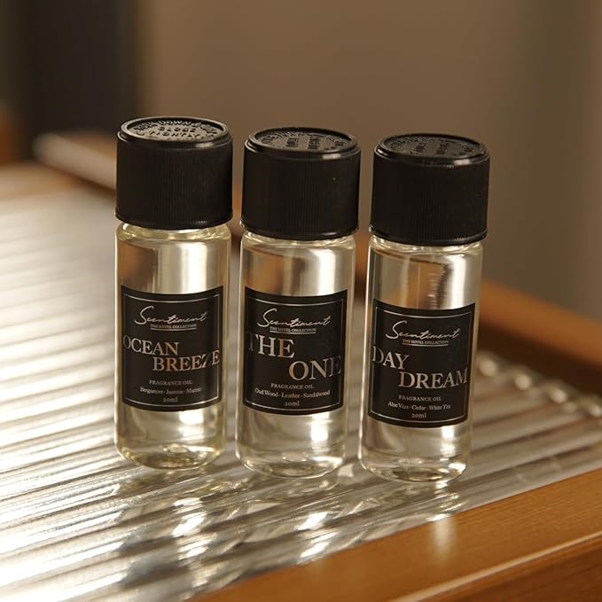 Scentiment Diffuser Oil - Sunshine State | Aromatherapy Home Fragrance | Inspired by Acqualina® Resort | Luxurious Scent with Notes of Bergamot, Ylang-ylang, Musk, Sandalwood, – 4.06 fl oz (120 mL)