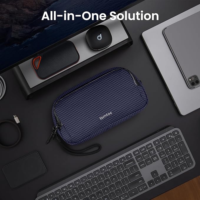 tomtoc Electronic Organizer Travel Case Performance, Dual Compartment Bag