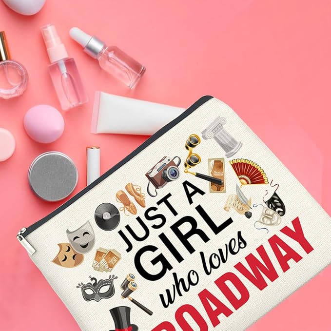 UPNEGE Broadway Gifts Theater Makeup Bag for Teens Women Performer