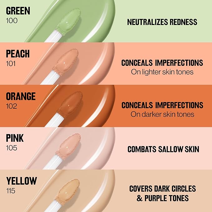 Revlon Glimmer Color Correcting Concealer, 105 Pink, 0.3 fl oz