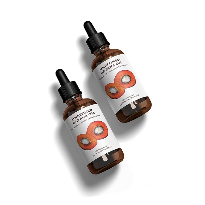 Best Nature's Cosmetics Batana Oil for Hair Growth and Repair: Raw Batana Oil from Honduras - 100% Pure & Natural - For Thicker & Stronger Hair. Recognized by Dr. Sebi (1 fl oz)