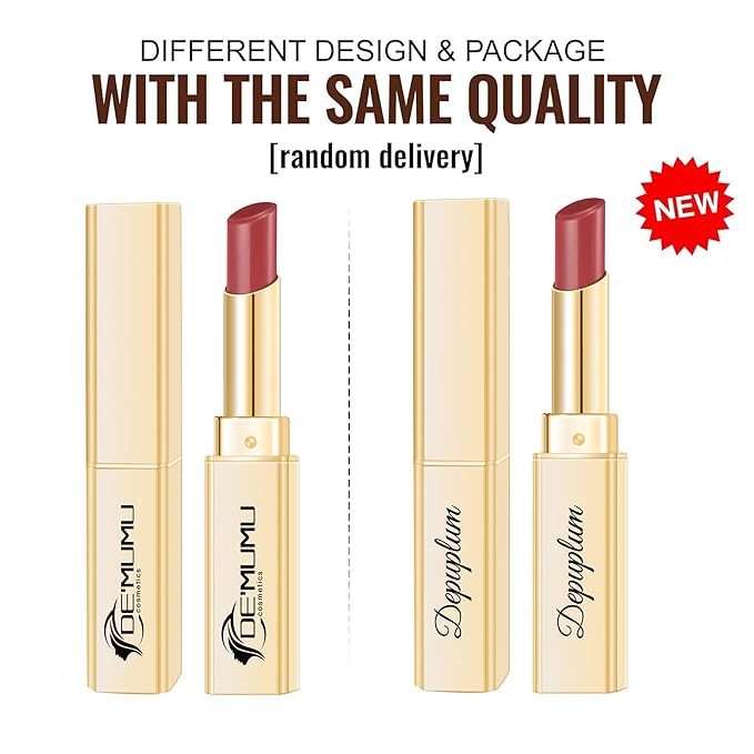 Depuplum 3Pc Dark Red Lipsticks Set for Women Hydrate Lipstick Glossy Moisture Lip Gloss Sheer-Medium Coverage Long Lasting Lipsticks for Dry Lips, DM68/95/98