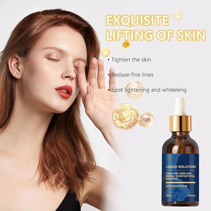 Olavita Serum, Olavita Liquid Solution Anti Aging Serum,Vitamin C & E Serum, Anti Aging Face Tightening, Boost Skin Collagen, Reduce Wrinkles & Plump Skin(3pcs)