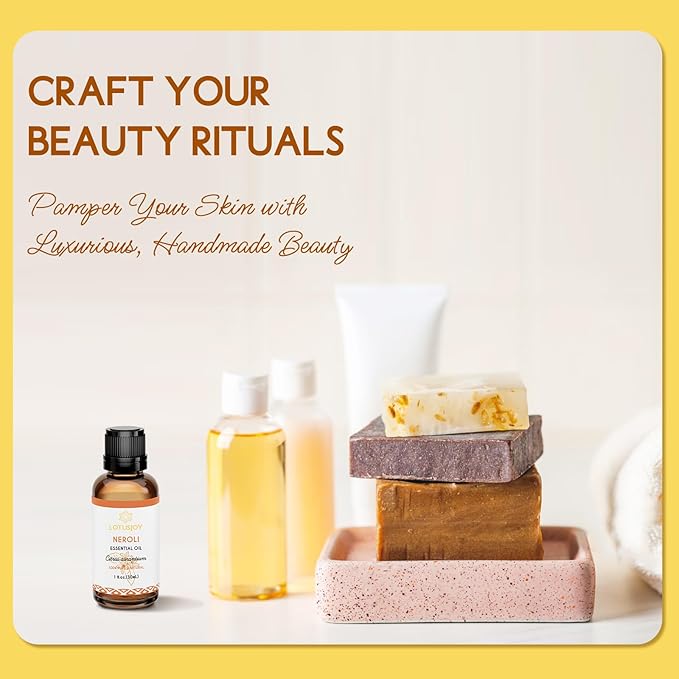 LOTUSJOY Neroli Essential Oil for Skin Diffuser Room Spray, 1 Oz