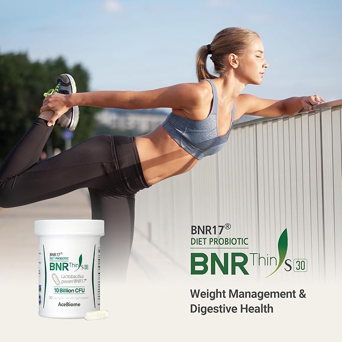 AceBiome BNRThin S30, Lactobacillus Gasseri BNR17, 10 Billion CFU Guaranteed, 30Capsules