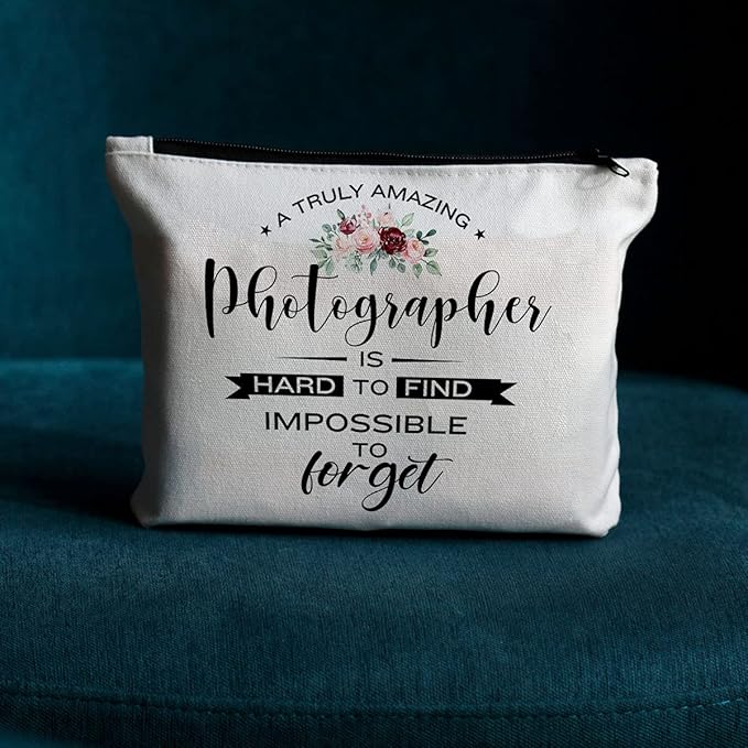Photographer Gifts Makeup Bag, Photography Gifts Cosmetic Bag Zipper Pouch