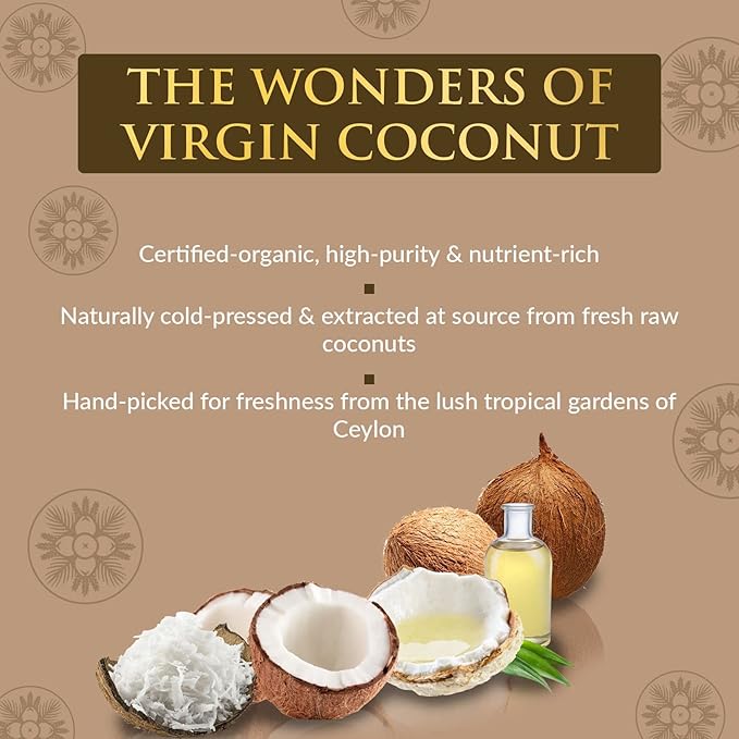 SPA CEYLON Virgin Coconut Hair Nourishing Oil, 100% Natural, Hair Growth, Scalp, Repair, Best for Dry, Very Dry & Unruly Hair