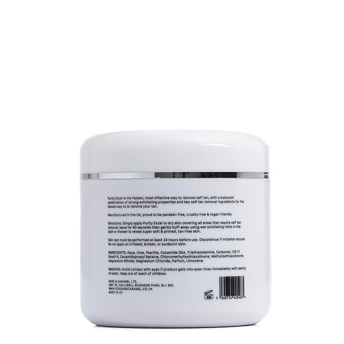 Rose & Caramel Purity Excel 60 Second Self Tan Remover 14.89 Fl Oz (440ml)