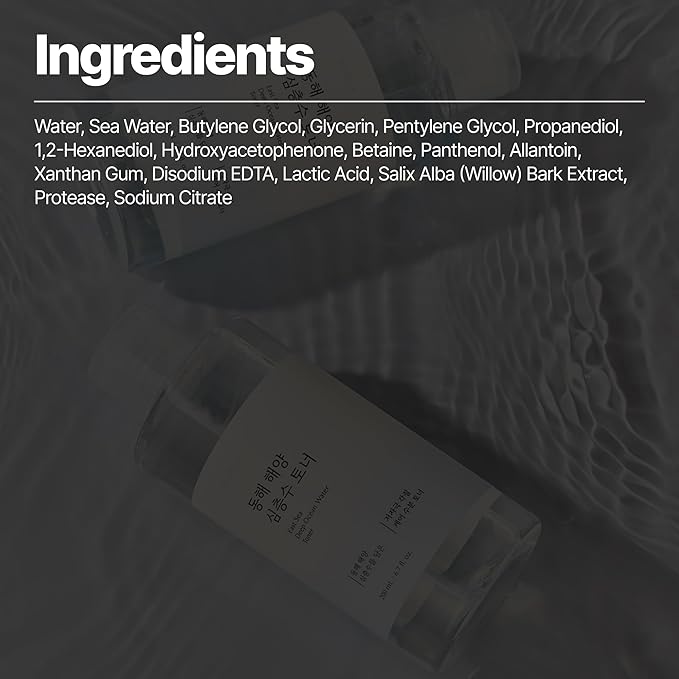 WISELY East Sea Deep Ocean Water Toner | Calming, Gentle Exfoliator, Deep Sea Water for Hydrating, Soft Finish, Korean Facial Toner & Astringent for Men and Women (200ml / 6.7 fl. oz.)